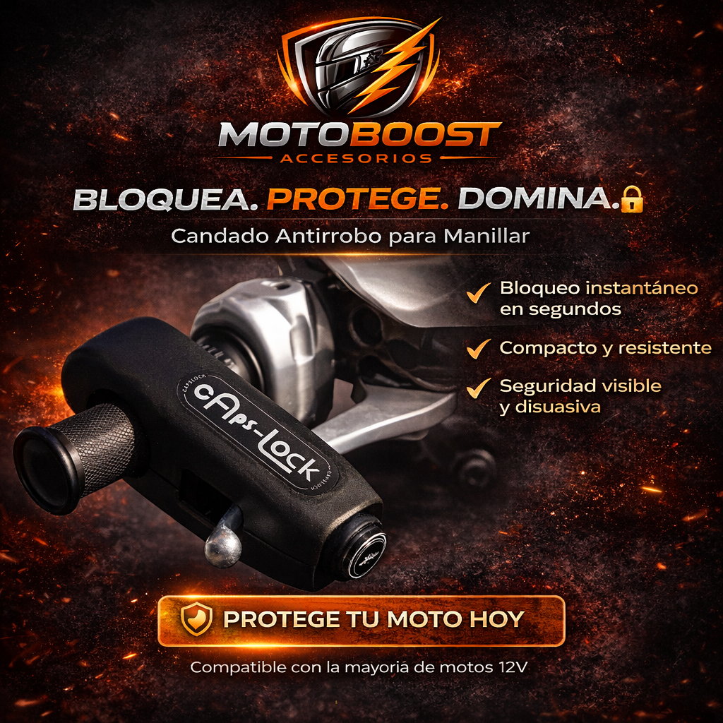 ⚡ Candado Para Moto Manubrio Seguridad