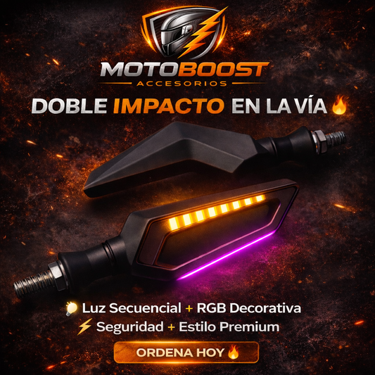 ⚡MOTO DIRECCIONALES LED DOBLE IMPACTO