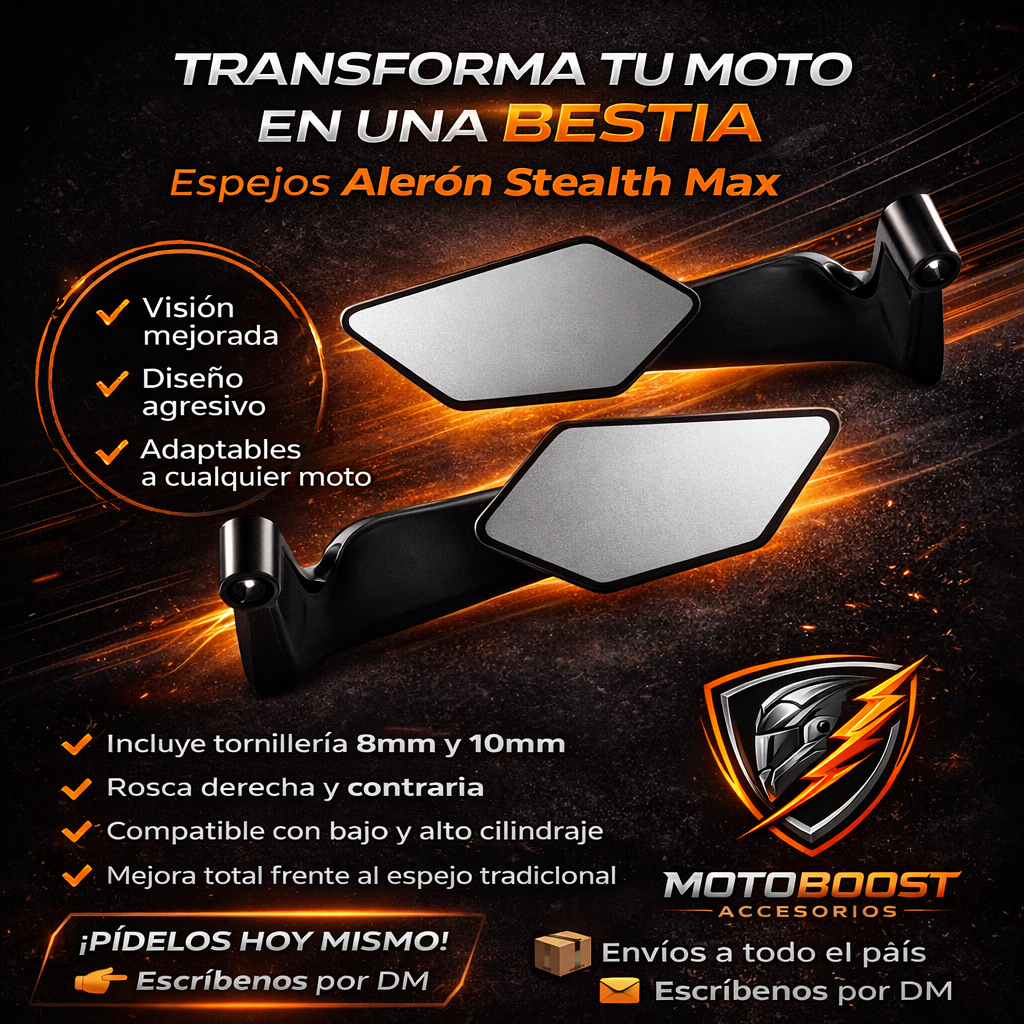 ⚡ ESPEJOS ALERÓN STEALTH MAX