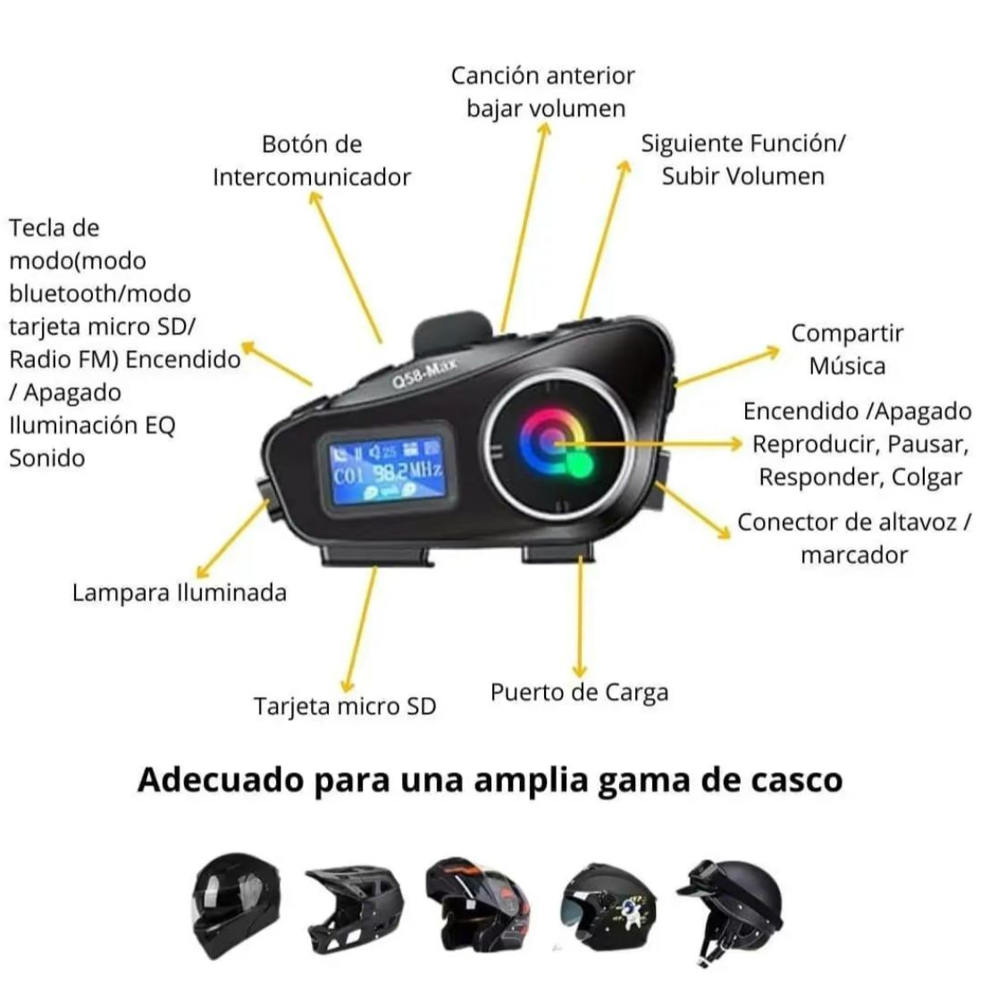 ⚡ INTERCOMUNICADOR Q58 MAX